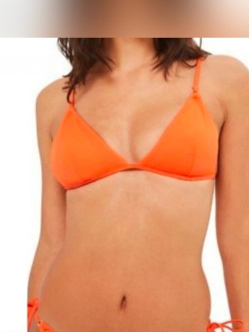 NEW - TOPSHOP Triangle Bikini Top -  6 US